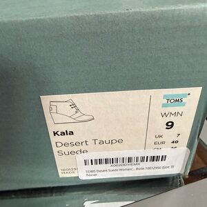 TOMS Kala Desert Taupe Suede Women's Shoes
